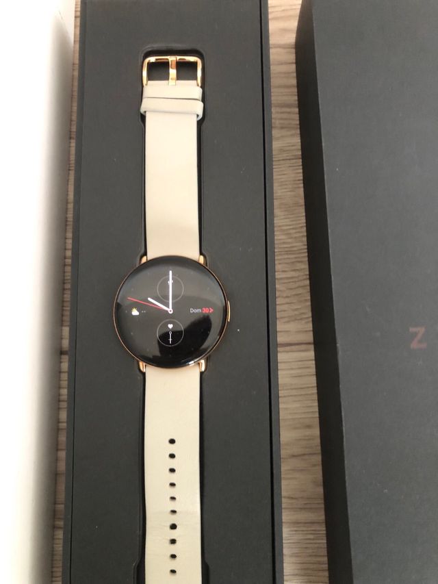 Relógio Inteligente Zepp Cinza e Dourado