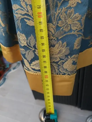 Traje de Fallera Azul y Dorado