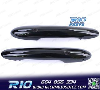 CARCASA TIRADOR PUERTA MINI F55 F56 F57 NEGRO BRILLO KEYLES