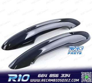 CARCASA TIRADOR PUERTA MINI F55 F56 F57 NEGRO BRILLO KEYLES