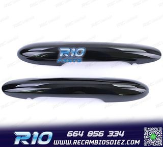 CARCASA TIRADOR PUERTA MINI F55 F56 F57 NEGRO BRILLO