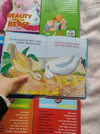 7 libros infantiles clásicos ingles-español