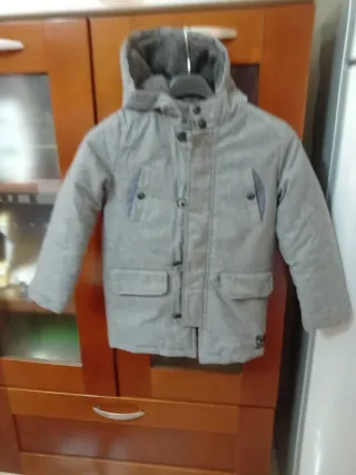 Cappottino bambino grigio con cappuccio