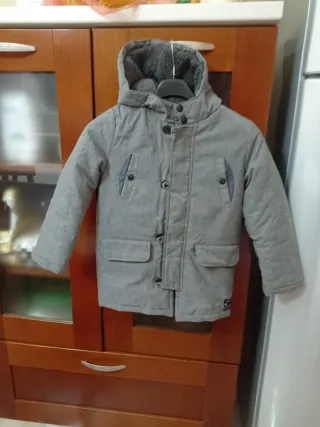 Cappottino bambino grigio con cappuccio