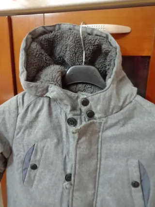 Cappottino bambino grigio con cappuccio