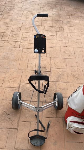 Bolsa de golf con palos y accesorios