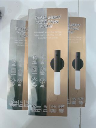 Lámpara LED Inteligente con Detector (3uds)