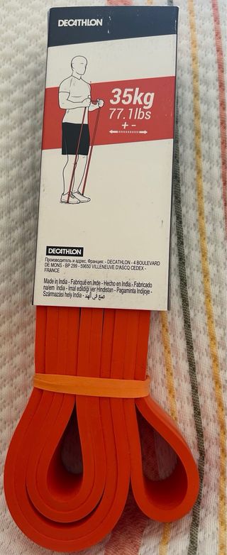 Cinta elástica deportiva naranja