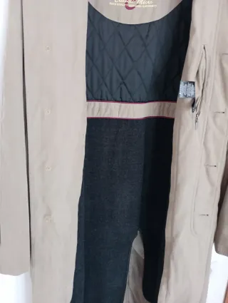 Gabardina caballero beige