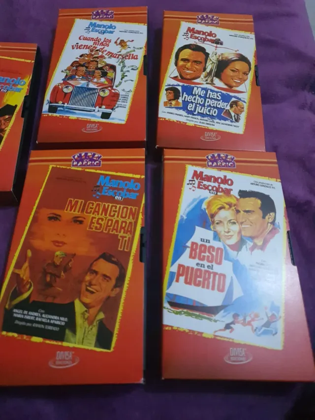Lote 5 VHS Manolo Escobar
