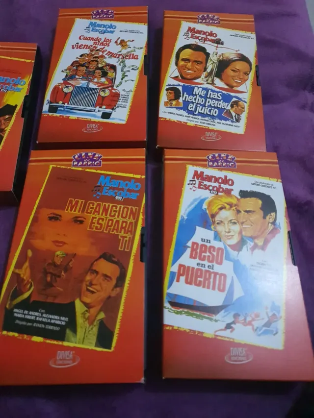 Lote 5 VHS Manolo Escobar