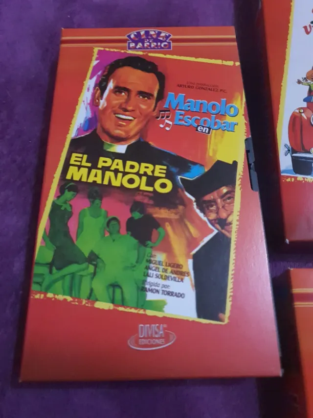 Lote 5 VHS Manolo Escobar