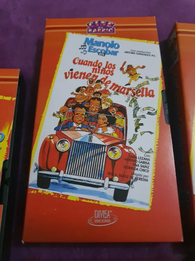 Lote 5 VHS Manolo Escobar