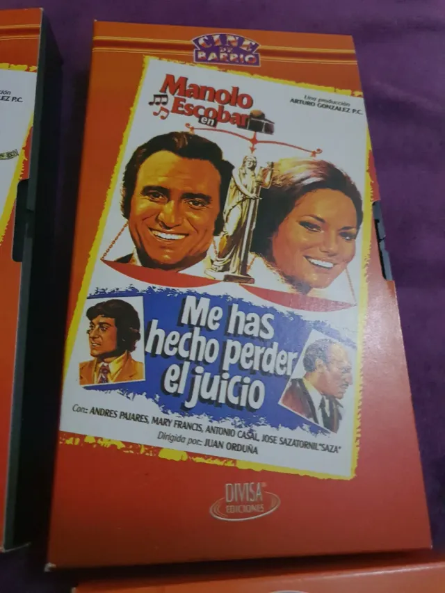 Lote 5 VHS Manolo Escobar