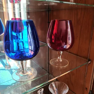 Balão Vintage Rubi em Vidro