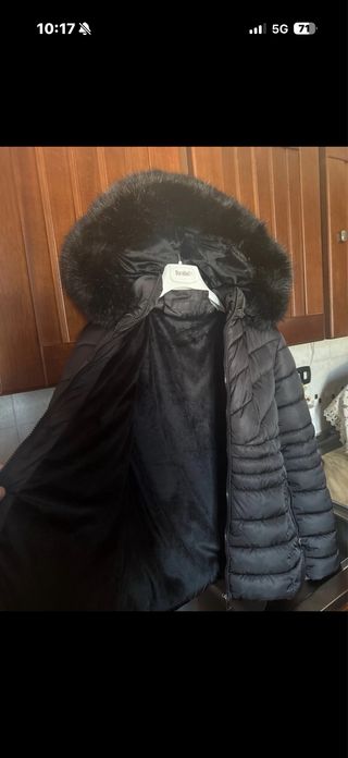 Cappotto donna con pelliccia sintetica