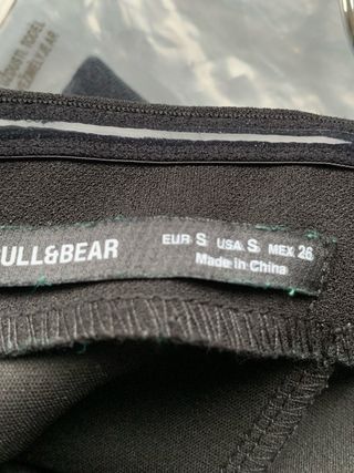 Vestido fiesta negro con pedrería