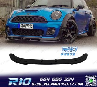SPOILER DELANTERO MINI R55 R56 R57 JCW 06-14 NEGRO