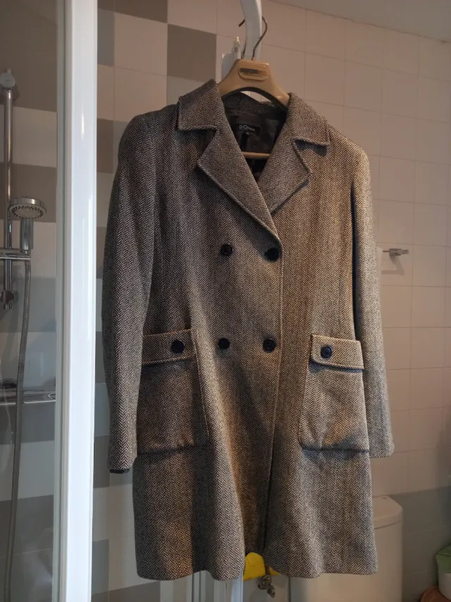 Abrigo Don Algodón espiga 70% lana