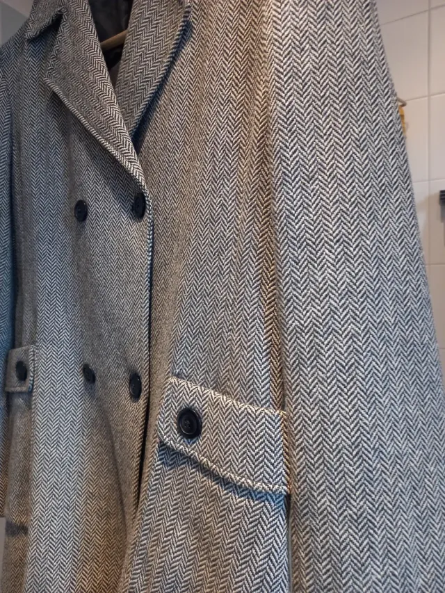 Abrigo Don Algodón espiga 70% lana