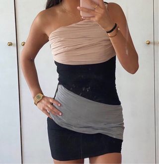 Vestido de fiesta con drapeado