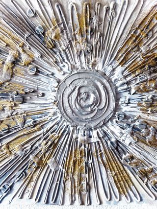 Cuadro Moderno 3D Plata y Oro