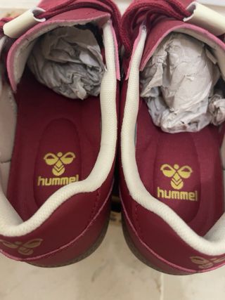 Zapatillas Hummel Rojas y Beige