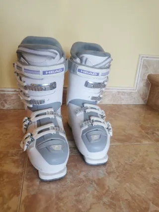 Botas de esquí Head mujer y bastones