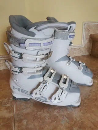 Botas de esquí Head mujer y bastones