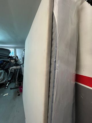 Colchón 160x190 y Base Tapizada 160x200