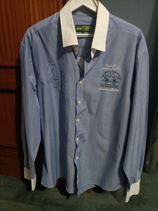 Camisa La Martina Hombre XXXL Rayas Azules