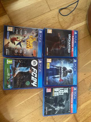 Ps4 Slim 500 GB + 3 Mandos + 5 Juegos