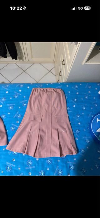 Coordinato donna spezzato rosa antico  veste S/L