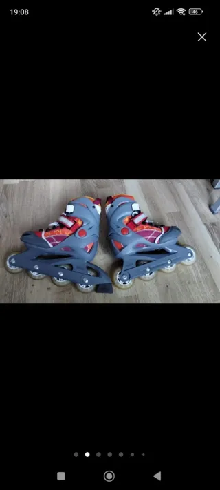 Patines en línea para niña y protecciones