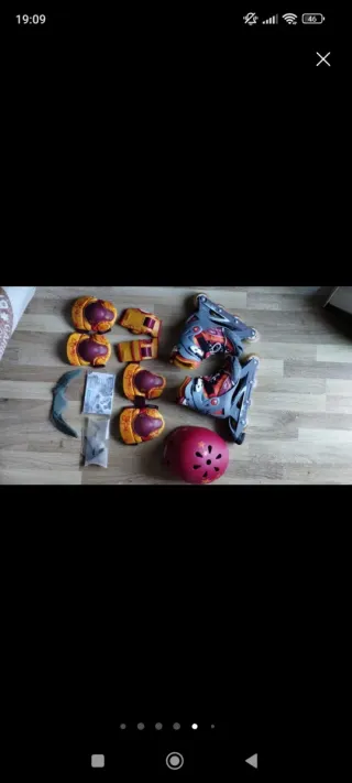 Patines en línea para niña y protecciones