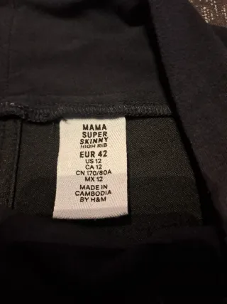 Legging premamá H&M vaquero azul oscuro T.42