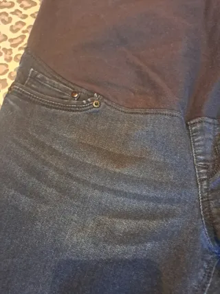 Legging premamá H&M vaquero azul oscuro T.42
