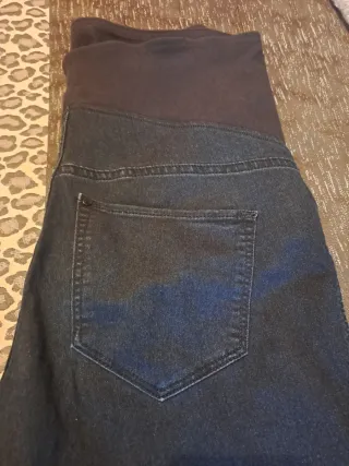 Legging premamá H&M vaquero azul oscuro T.42