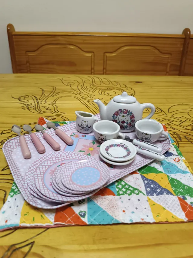 Set da tè per bambini giocattolo