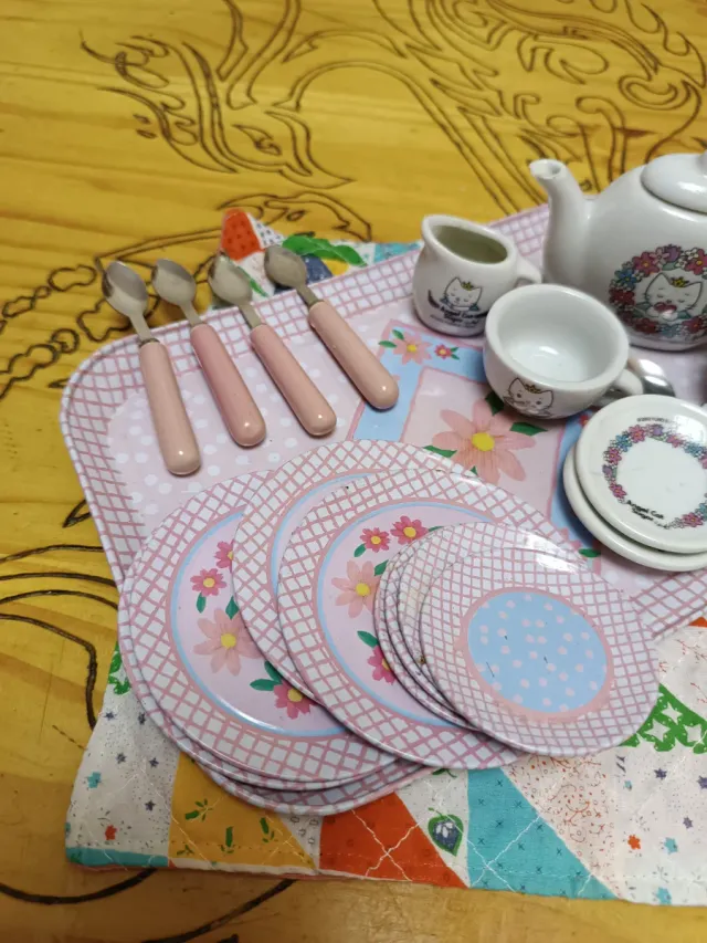 Set da tè per bambini giocattolo