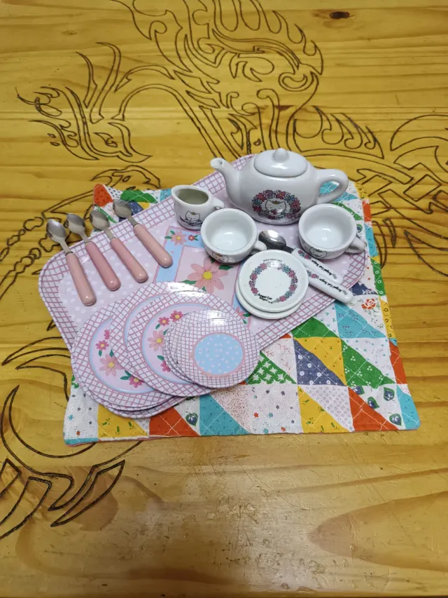 Set da tè per bambini giocattolo