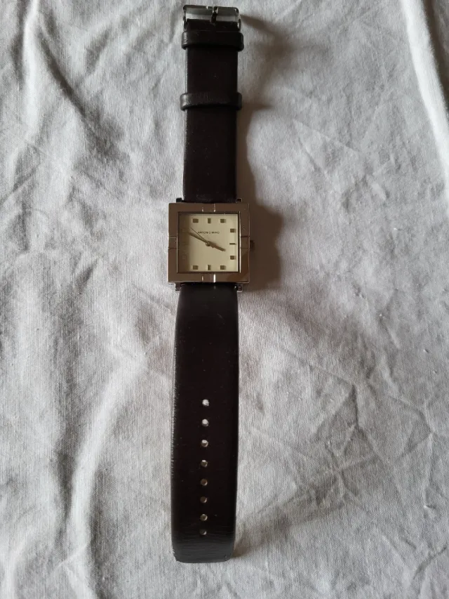 Reloj ANTONIO MIRÓ Cuadrado Marrón Plata