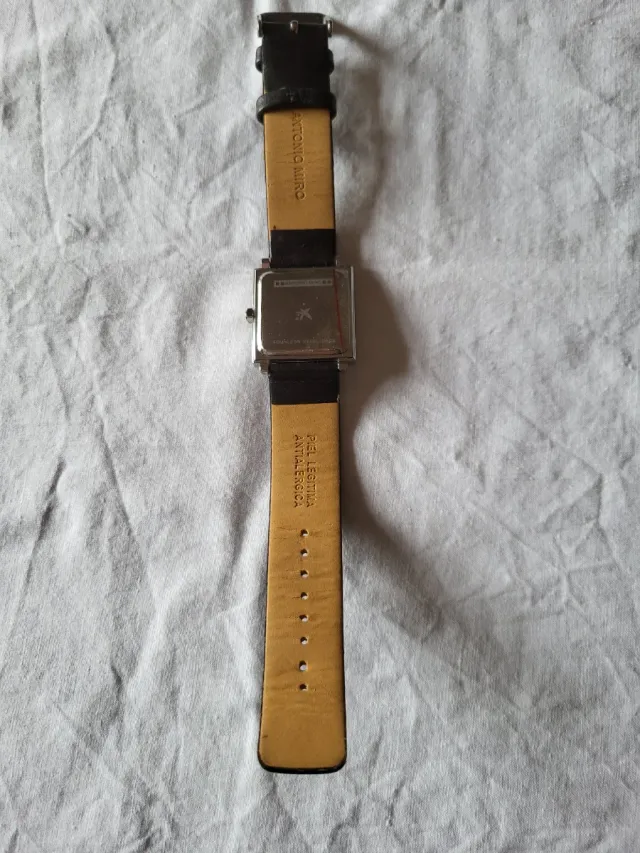 Reloj ANTONIO MIRÓ Cuadrado Marrón Plata