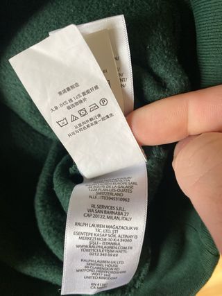 Jersey Ralph Lauren verde niño