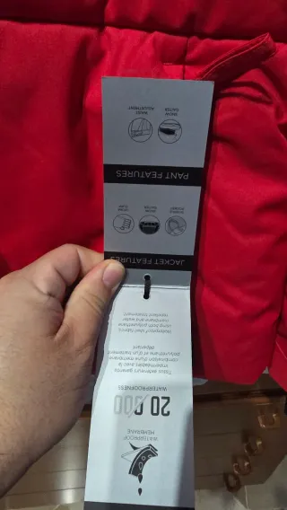 Giacca sci Rossignol rossa uomo nuova con etichett