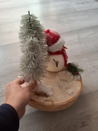 Adorno Muñeco Nieve Navidad