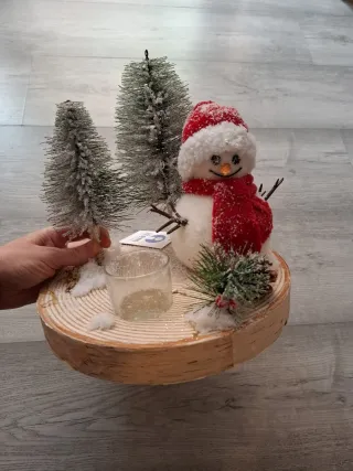 Adorno Muñeco Nieve Navidad