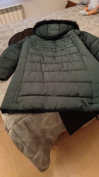 Cazadora acolchada mujer verde Talla XXL