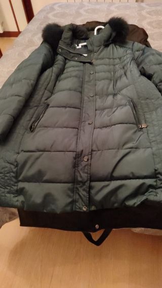 Cazadora acolchada mujer verde Talla XXL
