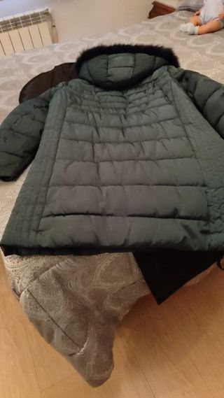 Cazadora acolchada mujer verde Talla XXL